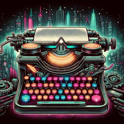 Retro Cyber News Scribe