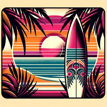 Nostalgic Surf Art Creator - GPTSio